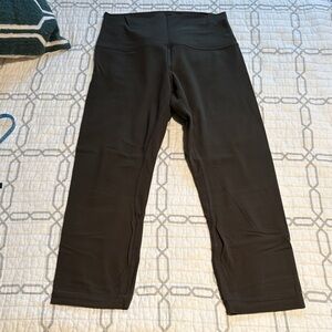 Cropped lululemon athletica Dark Olive Leggings